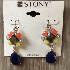 Multi colored earrings